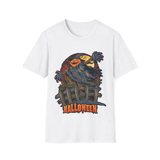 Scary Vintage Halloween Pumpkin Graphic T-Shirt