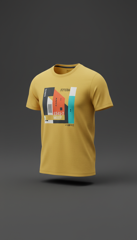 Metro Yellow Urban Motif Tee