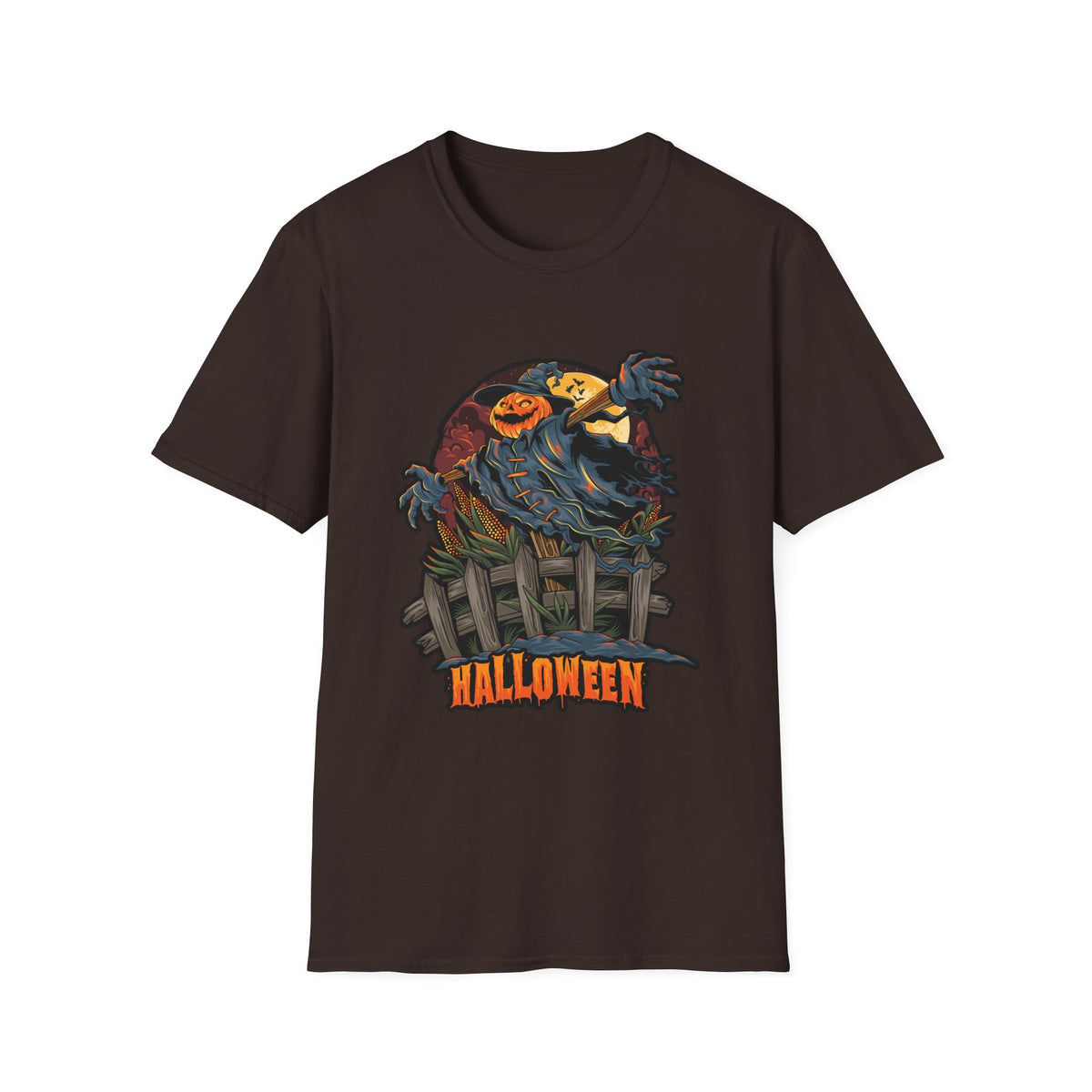 Scary Pumpkin Vintage Halloween T-Shirt
