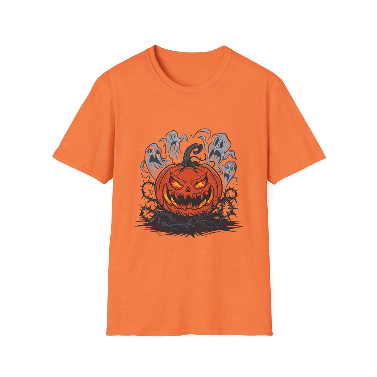 Scary Pumpkin Halloween T-Shirt