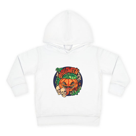 Scary Pumpkin Toddler Hoodie for Halloween