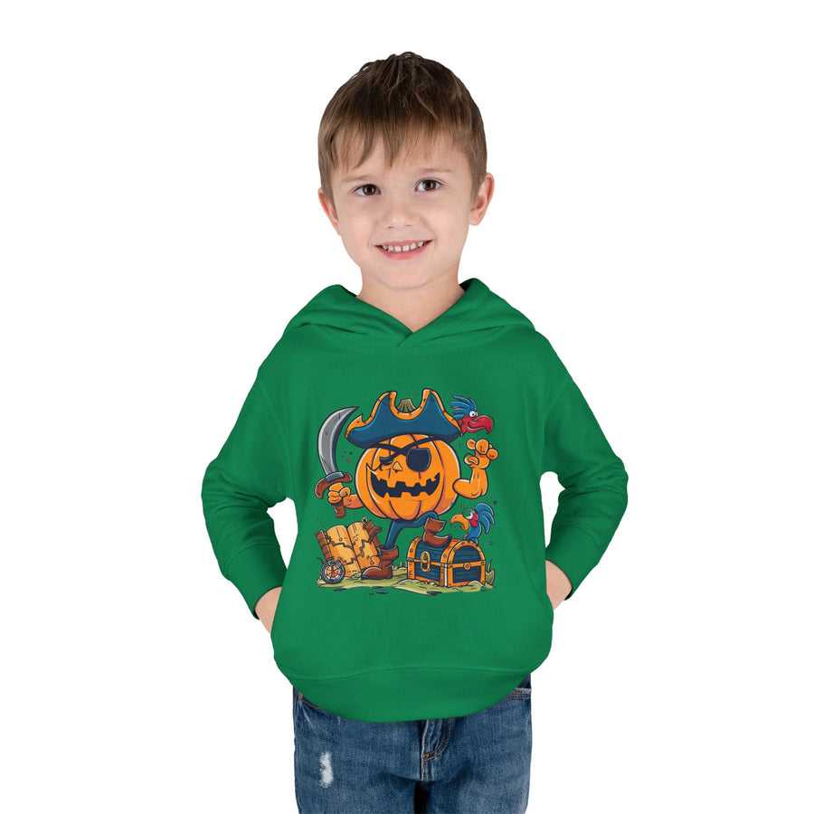 Cute Pirate Pumpkin Toddler Hoodie for Halloween