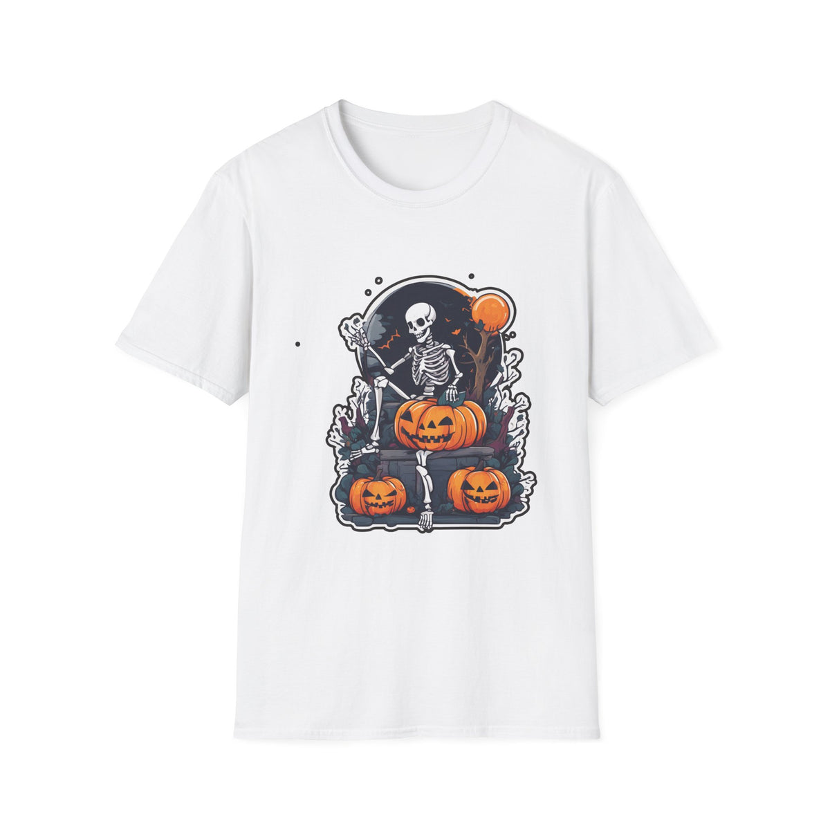 Scary Pumpkin Vintage Halloween T-Shirt