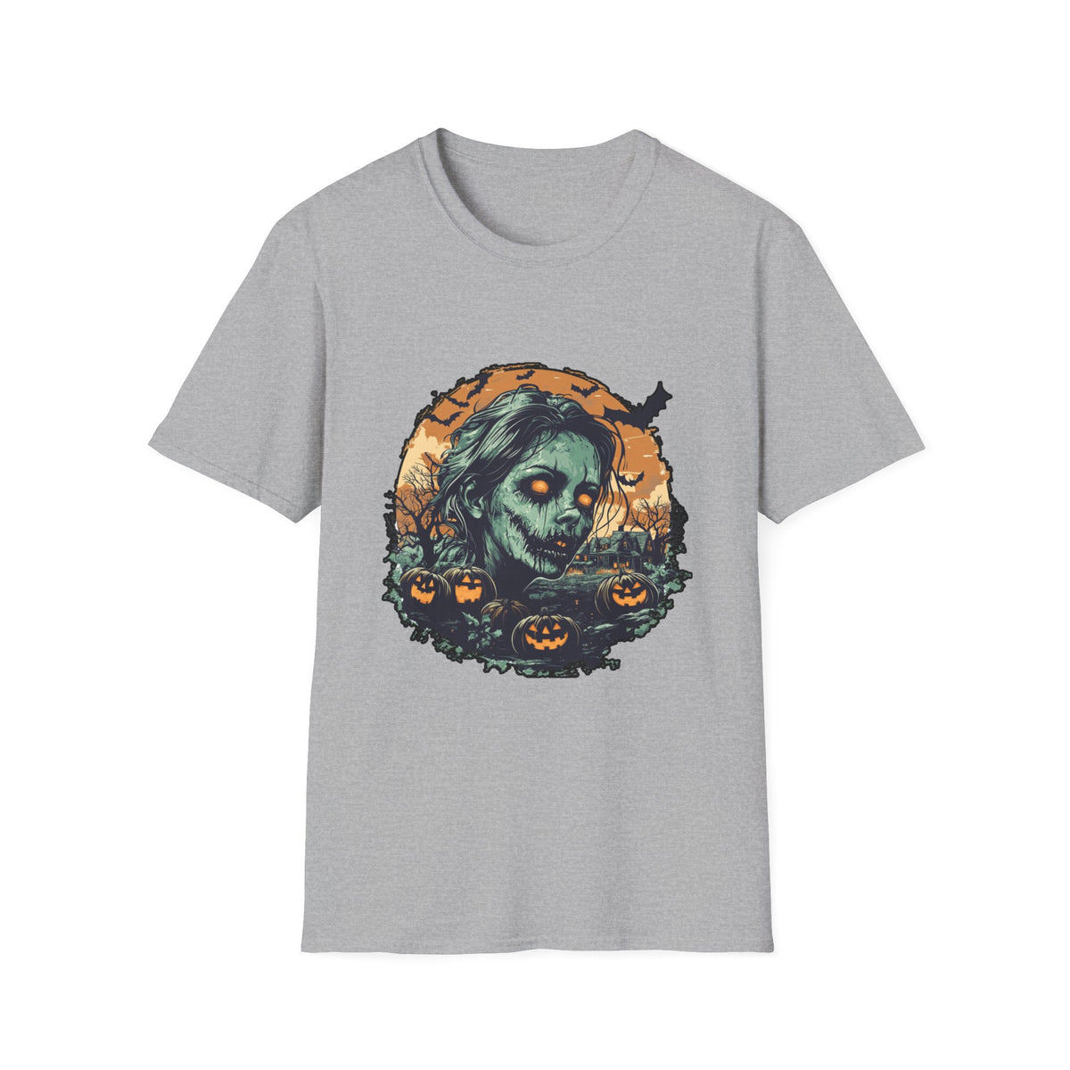 Scary Pumpkin Vintage Halloween T-Shirt
