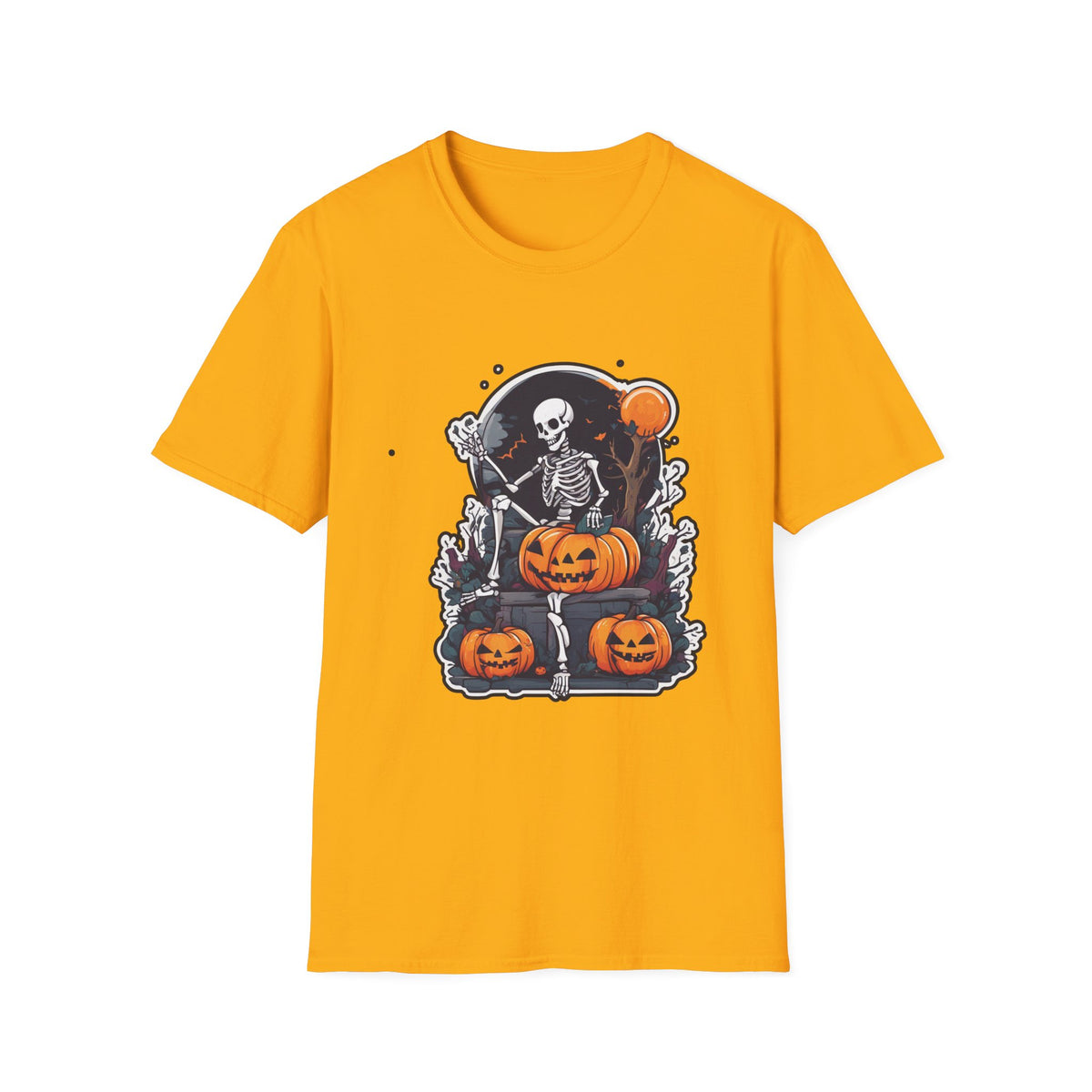 Scary Pumpkin Vintage Halloween T-Shirt
