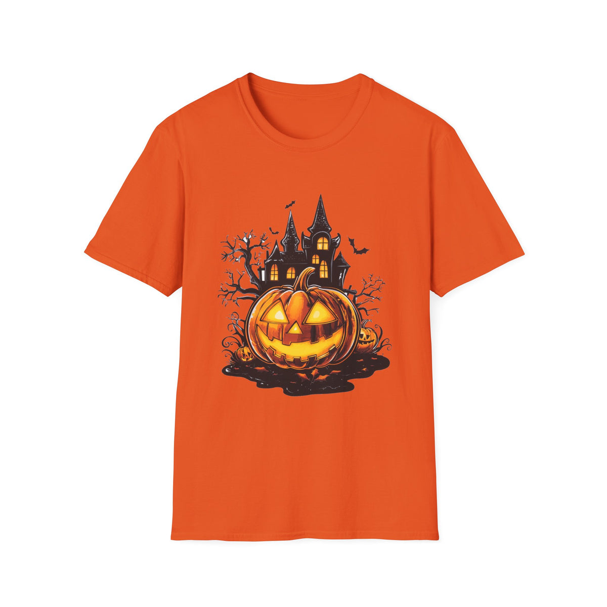 Scary Pumpkin Vintage Halloween T-Shirt