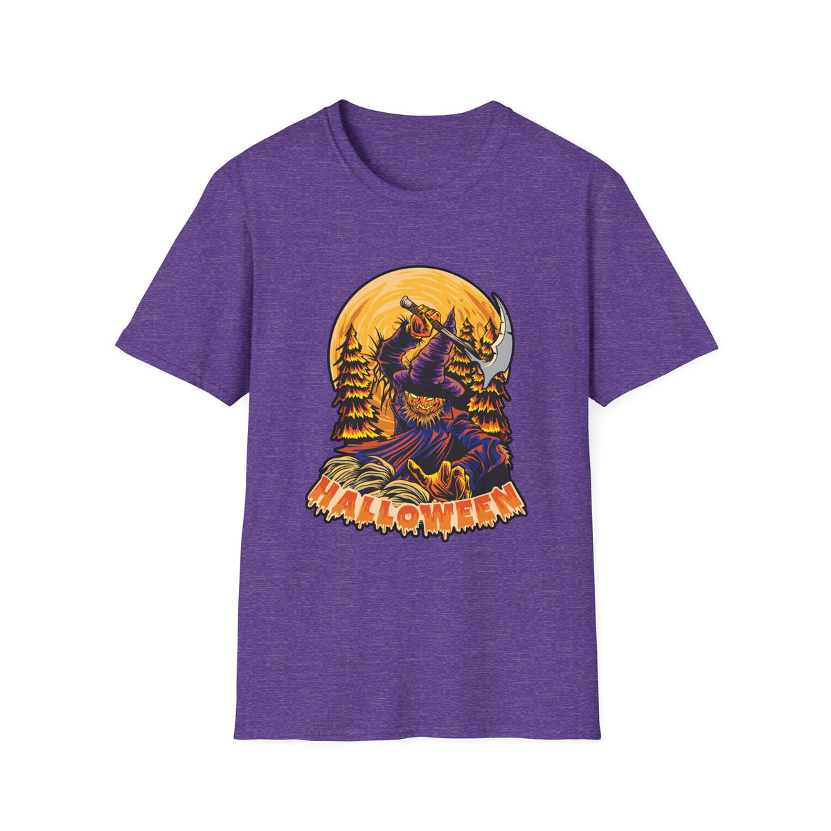 Scary Pumpkin Vintage Halloween T-Shirt