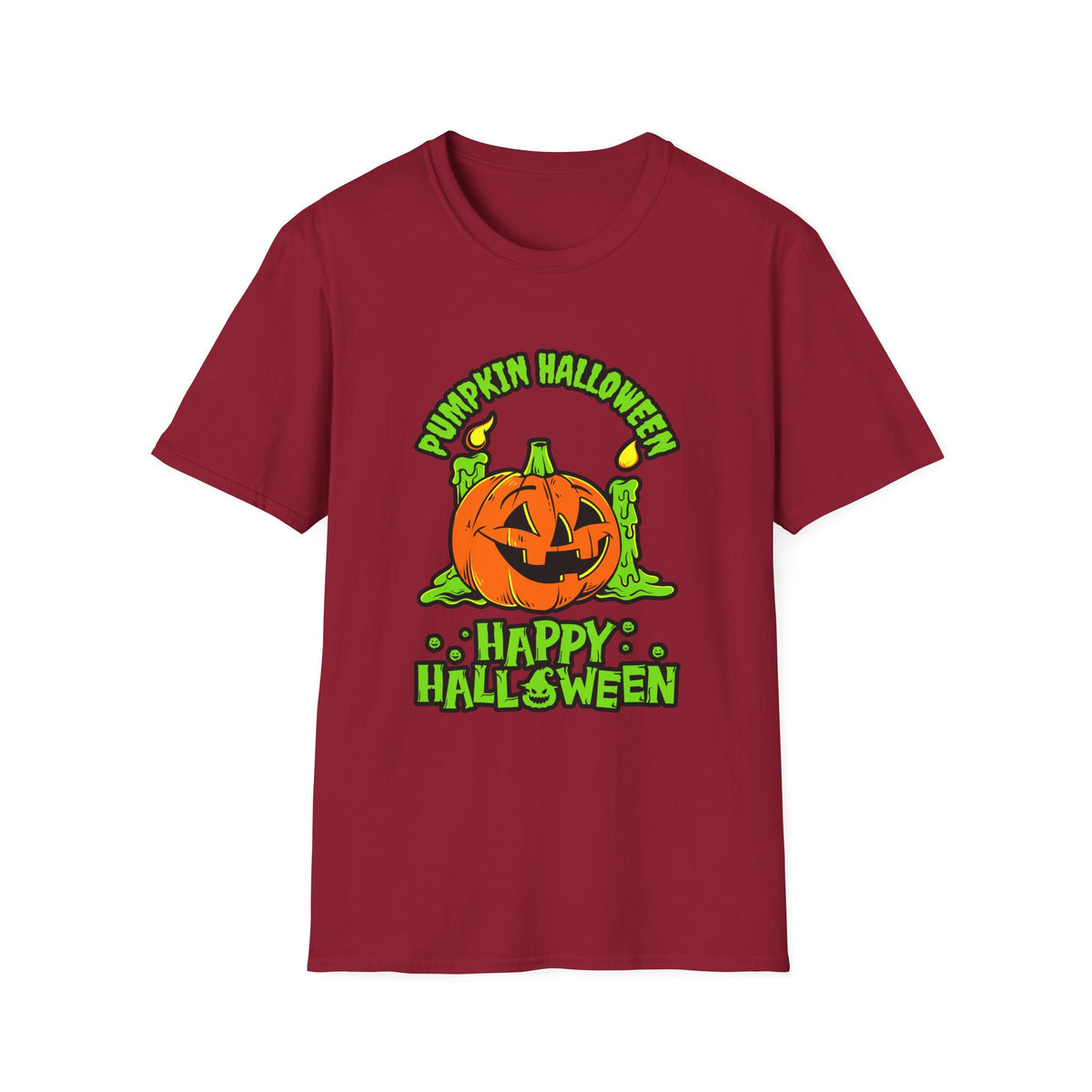 Scary Pumpkin Vintage Halloween T-Shirt