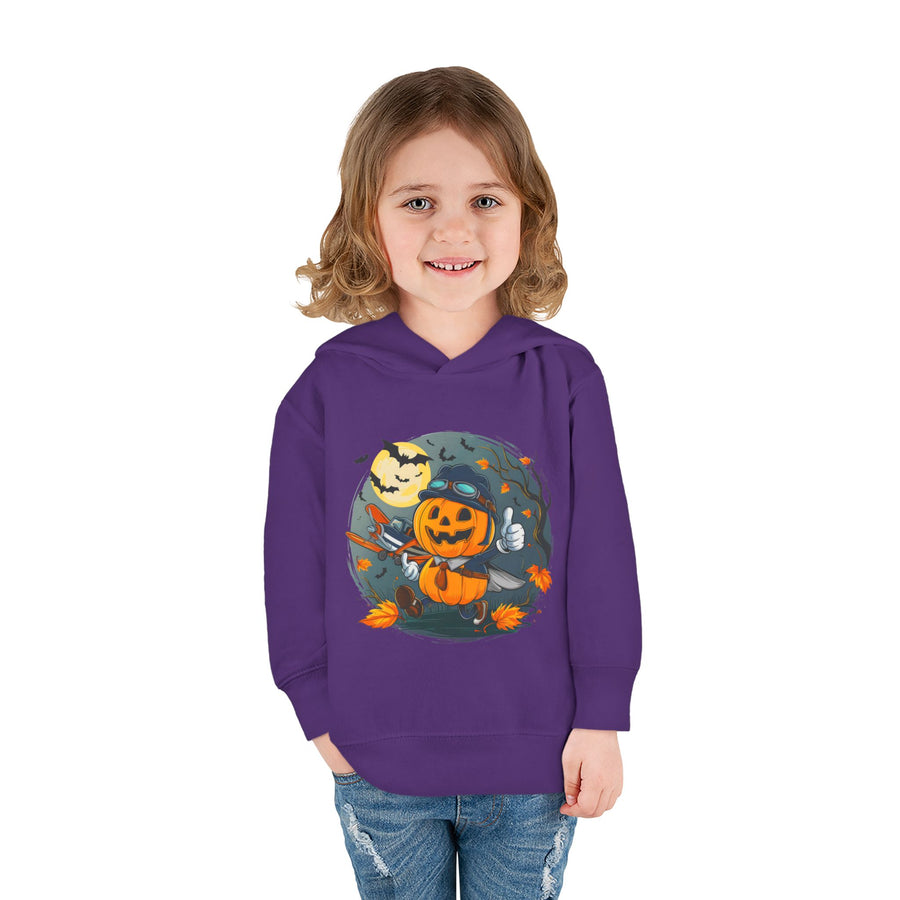 Funny Pumpkin Toddler Hoodie for Halloween