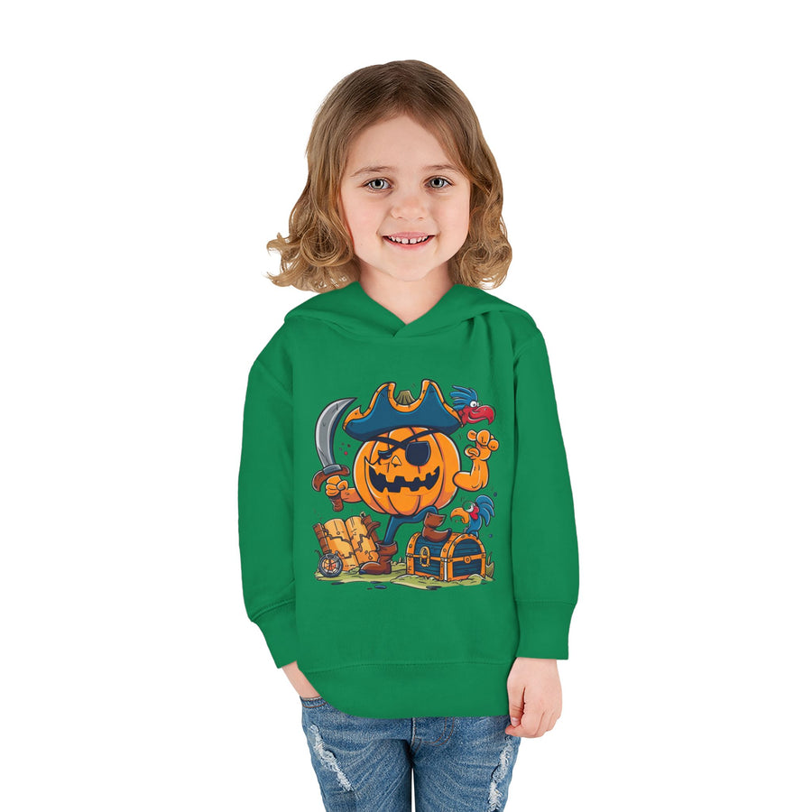 Cute Pirate Pumpkin Toddler Hoodie for Halloween
