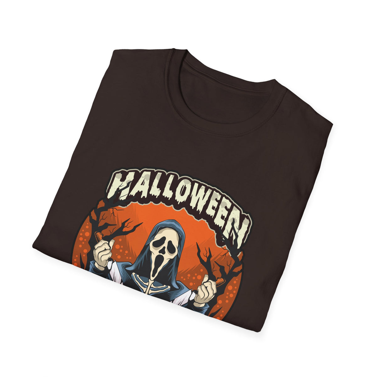 Scary Pumpkin Vintage Halloween T-Shirt for Creative Spirits