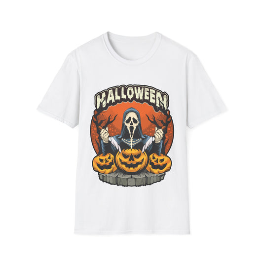 Pumpkin Scary Vintage T-Shirt for Halloween