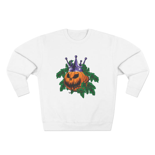 Halloween Graphic Crewneck Sweatshirt featuring Scary Pumpkin